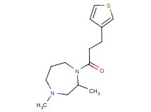 2,4-dimethyl-1-[3-(3-thienyl)propanoyl]-1,4-diazepane trifluoroacetate