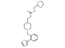 3-{1-[2-(2-furyl)benzyl]-4-piperidinyl}-N-(tetrahydro-2-furanylmethyl)propanamide