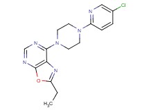 7-[4-(5-chloro-2-pyridinyl)-1-piperazinyl]-2-ethyl[1,3]oxazolo[5,4-d]pyrimidine