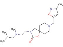 3-{2-[isobutyl(methyl)amino]ethyl}-8-[(3-methylisoxazol-5-yl)methyl]-1-oxa-3,8-diazaspiro[4.5]decan-2-one