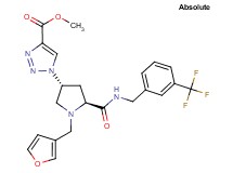 methyl 1-[(3R,5S)-1-(3-furylmethyl)-5-({[3-(trifluoromethyl)benzyl]amino}carbonyl)-3-pyrrolidinyl]-1H-1,2,3-triazole-4-carboxylate