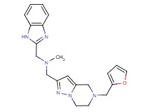 (1H-benzimidazol-2-ylmethyl){[5-(2-furylmethyl)-4,5,6,7-tetrahydropyrazolo[1,5-a]pyrazin-2-yl]methyl}methylamine