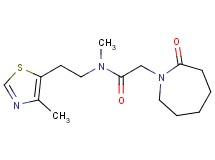 N-methyl-N-[2-(4-methyl-1,3-thiazol-5-yl)ethyl]-2-(2-oxoazepan-1-yl)acetamide