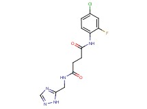 N-(4-chloro-2-fluorophenyl)-N'-(1H-1,2,4-triazol-5-ylmethyl)succinamide