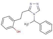 2-{2-[4-(1-phenylethyl)-4H-1,2,4-triazol-3-yl]ethyl}phenol