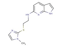 N-{2-[(1-methyl-1H-imidazol-2-yl)thio]ethyl}-1H-pyrrolo[2,3-b]pyridin-6-amine
