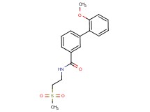 2'-methoxy-N-[2-(methylsulfonyl)ethyl]biphenyl-3-carboxamide