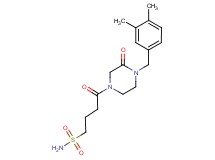 4-[4-(3,4-dimethylbenzyl)-3-oxo-1-piperazinyl]-4-oxo-1-butanesulfonamide