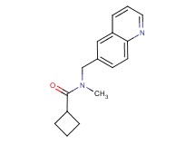 N-methyl-N-(quinolin-6-ylmethyl)cyclobutanecarboxamide