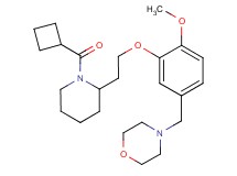 4-(3-{2-[1-(cyclobutylcarbonyl)-2-piperidinyl]ethoxy}-4-methoxybenzyl)morpholine