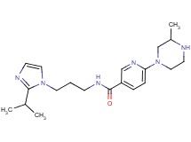 N-[3-(2-isopropyl-1H-imidazol-1-yl)propyl]-6-(3-methylpiperazin-1-yl)nicotinamide