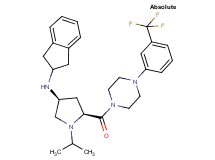 (3S,5S)-N-(2,3-dihydro-1H-inden-2-yl)-1-isopropyl-5-({4-[3-(trifluoromethyl)phenyl]-1-piperazinyl}carbonyl)-3-pyrrolidinamine