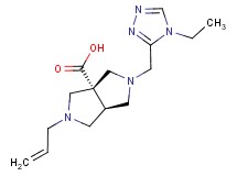 (3aR*,6aR*)-2-allyl-5-[(4-ethyl-4H-1,2,4-triazol-3-yl)methyl]hexahydropyrrolo[3,4-c]pyrrole-3a(1H)-carboxylic acid