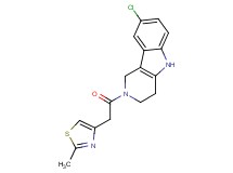 8-chloro-2-[(2-methyl-1,3-thiazol-4-yl)acetyl]-2,3,4,5-tetrahydro-1H-pyrido[4,3-b]indole