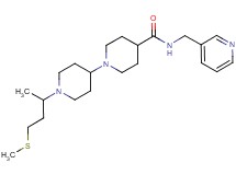 1'-[1-methyl-3-(methylthio)propyl]-N-(3-pyridinylmethyl)-1,4'-bipiperidine-4-carboxamide