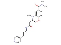 N,N,4-trimethyl-3-{2-oxo-2-[(3-pyridin-4-ylpropyl)amino]ethyl}-3,4-dihydro-2H-1,4-benzoxazine-6-carboxamide