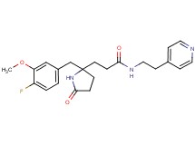 3-[2-(4-fluoro-3-methoxybenzyl)-5-oxo-2-pyrrolidinyl]-N-[2-(4-pyridinyl)ethyl]propanamide