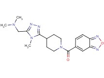 ({5-[1-(2,1,3-benzoxadiazol-5-ylcarbonyl)piperidin-4-yl]-4-methyl-4H-1,2,4-triazol-3-yl}methyl)dimethylamine