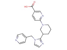 6-{3-[1-(4-pyridinylmethyl)-1H-imidazol-2-yl]-1-piperidinyl}nicotinic acid