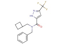 N-benzyl-N-(cyclobutylmethyl)-3-(trifluoromethyl)-1H-pyrazole-5-carboxamide