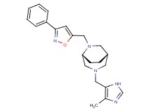 (1S*,5R*)-3-[(4-methyl-1H-imidazol-5-yl)methyl]-6-[(3-phenylisoxazol-5-yl)methyl]-3,6-diazabicyclo[3.2.2]nonane