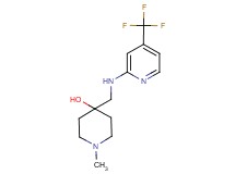 1-methyl-4-({[4-(trifluoromethyl)-2-pyridinyl]amino}methyl)-4-piperidinol