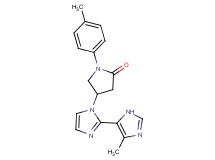 4-(5'-methyl-1H,3'H-2,4'-biimidazol-1-yl)-1-(4-methylphenyl)pyrrolidin-2-one