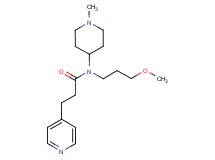 N-(3-methoxypropyl)-N-(1-methyl-4-piperidinyl)-3-(4-pyridinyl)propanamide