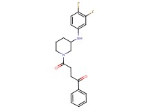 4-{3-[(3,4-difluorophenyl)amino]-1-piperidinyl}-4-oxo-1-phenyl-1-butanone