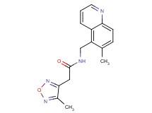 2-(4-methyl-1,2,5-oxadiazol-3-yl)-N-[(6-methylquinolin-5-yl)methyl]acetamide