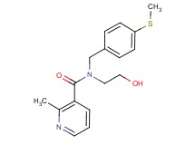 N-(2-hydroxyethyl)-2-methyl-N-[4-(methylthio)benzyl]nicotinamide