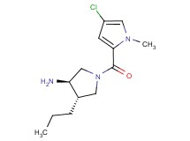 (3R*,4S*)-1-[(4-chloro-1-methyl-1H-pyrrol-2-yl)carbonyl]-4-propylpyrrolidin-3-amine