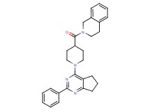 2-{[1-(2-phenyl-6,7-dihydro-5H-cyclopenta[d]pyrimidin-4-yl)-4-piperidinyl]carbonyl}-1,2,3,4-tetrahydroisoquinoline