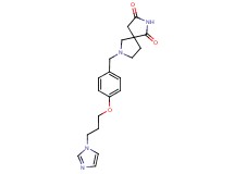 7-{4-[3-(1H-imidazol-1-yl)propoxy]benzyl}-2,7-diazaspiro[4.4]nonane-1,3-dione