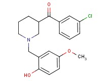 (3-chlorophenyl)[1-(2-hydroxy-5-methoxybenzyl)-3-piperidinyl]methanone