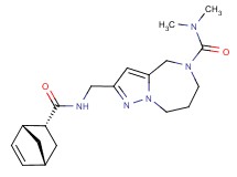 2-({[(1R*,2R*,4R*)-bicyclo[2.2.1]hept-5-en-2-ylcarbonyl]amino}methyl)-N,N-dimethyl-7,8-dihydro-4H-pyrazolo[1,5-a][1,4]diazepine-5(6H)-carboxamide