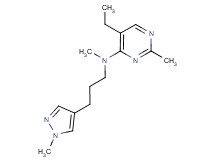 5-ethyl-N,2-dimethyl-N-[3-(1-methyl-1H-pyrazol-4-yl)propyl]pyrimidin-4-amine