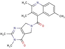 2,3-dimethyl-6-[(2,3,6-trimethyl-4-quinolinyl)carbonyl]-3,5,6,7-tetrahydro-4H-pyrrolo[3,4-d]pyrimidin-4-one