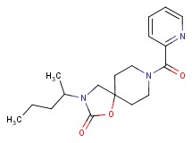 3-(1-methylbutyl)-8-(pyridin-2-ylcarbonyl)-1-oxa-3,8-diazaspiro[4.5]decan-2-one