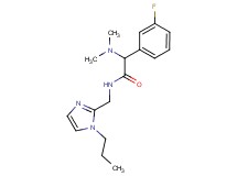 2-(dimethylamino)-2-(3-fluorophenyl)-N-[(1-propyl-1H-imidazol-2-yl)methyl]acetamide