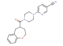 6-[4-(2,3,4,5-tetrahydro-1-benzoxepin-4-ylcarbonyl)piperazin-1-yl]nicotinonitrile