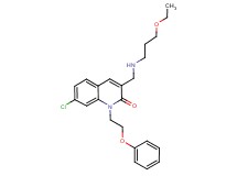 7-chloro-3-{[(3-ethoxypropyl)amino]methyl}-1-(2-phenoxyethyl)-2(1H)-quinolinone