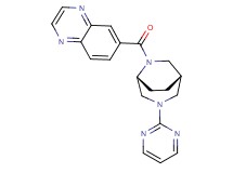 6-{[(1S*,5R*)-3-(2-pyrimidinyl)-3,6-diazabicyclo[3.2.2]non-6-yl]carbonyl}quinoxaline