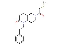 (4aS*,8aR*)-6-[(methylthio)acetyl]-1-(2-phenylethyl)octahydro-1,6-naphthyridin-2(1H)-one