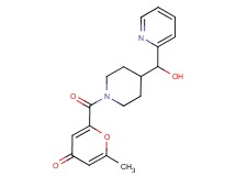 2-({4-[hydroxy(pyridin-2-yl)methyl]piperidin-1-yl}carbonyl)-6-methyl-4H-pyran-4-one