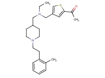 1-(4-{[ethyl({1-[2-(2-methylphenyl)ethyl]-4-piperidinyl}methyl)amino]methyl}-2-thienyl)ethanone