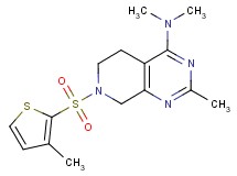 N,N,2-trimethyl-7-[(3-methyl-2-thienyl)sulfonyl]-5,6,7,8-tetrahydropyrido[3,4-d]pyrimidin-4-amine