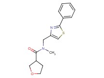 N-methyl-N-[(2-phenyl-1,3-thiazol-4-yl)methyl]tetrahydro-3-furancarboxamide