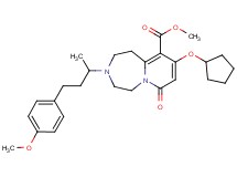 methyl 9-(cyclopentyloxy)-3-[3-(4-methoxyphenyl)-1-methylpropyl]-7-oxo-1,2,3,4,5,7-hexahydropyrido[1,2-d][1,4]diazepine-10-carboxylate