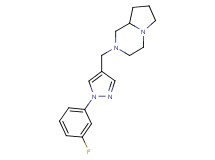 2-{[1-(3-fluorophenyl)-1H-pyrazol-4-yl]methyl}octahydropyrrolo[1,2-a]pyrazine